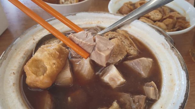 Malaysian stew of pork and herbal soup, ba kut teh