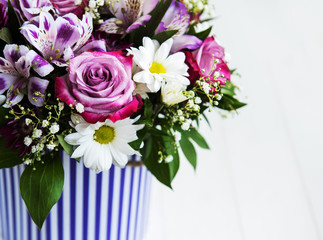 Bouquet of pink flowers