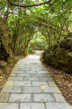 Stoned pathway along Eluanbi Park, Kenting National Park
