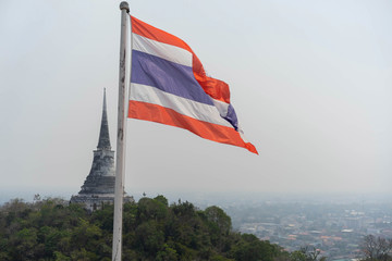 Fototapeta premium Backgrounds Wind Thailand flag