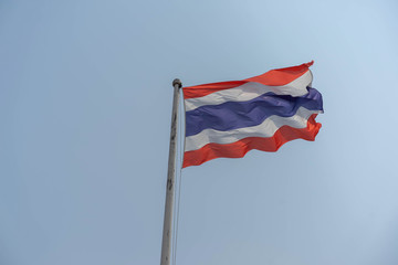 Backgrounds Wind Thailand flag