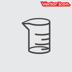 chemical lab equipment icon isolated sign symbol and flat style for app, web and digital design. Vector illustration.