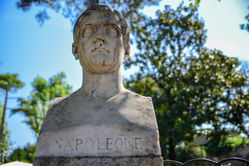 Fototapeta na wymiar Napoleon Bonaparte, General and French Emperor, sculptural representation