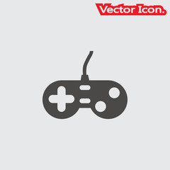 Console controller icon isolated sign symbol and flat style for app, web and digital design. Vector illustration.