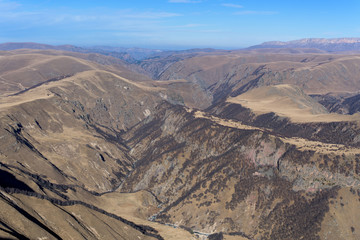 Fototapeta na wymiar mountain area of the Caucasus.