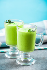Refreshing Matcha green tea milk shake