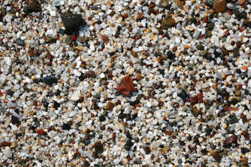 colorful stones on the beach