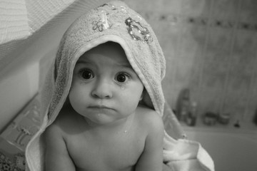 Bébé après le bain