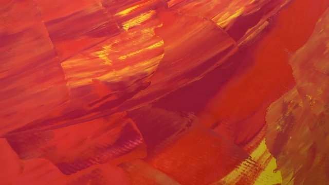 Abstract drawing painted with gouache.