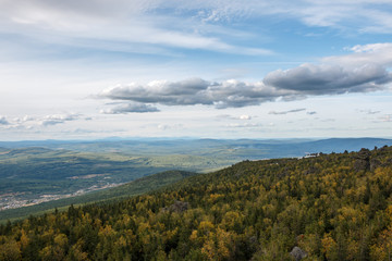 Closeup mountains scenes in national park Kachkanar, Russia, Europe