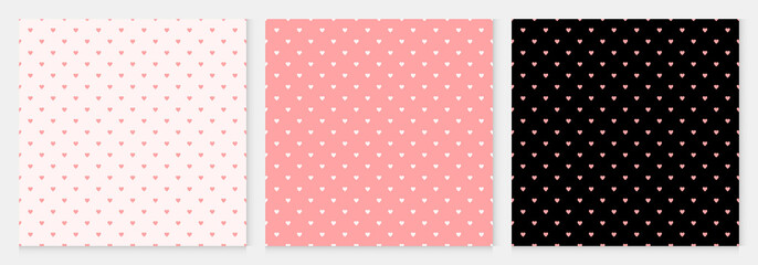 Pattern seamless heart abstract background pink luxury color geometric vector.