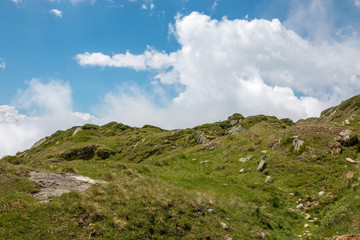 Fototapeta premium Mountains scenes, walk through the great Aletsch Glacier