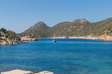 Obraz premium Inonu Bay, Kekova Island, Antalya, Turkey