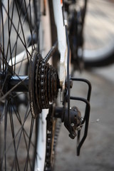 Fototapeta premium wheel of bicycle