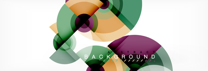 Fototapeta premium Modern circle background