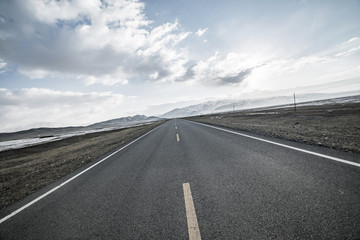 Naklejka premium Highway pavement