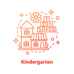 Kindergarten concept icon