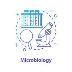 Microbiology concept icon