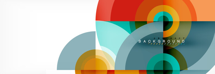 Obraz premium Abstract background circle design