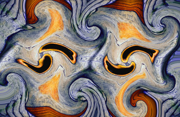 Hypnotic Illustration. Optical geometric illusion.