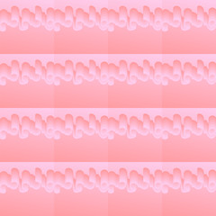Pink vector seamless gradient texture with wavy lines.