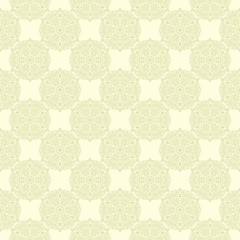 Fototapeta premium Olive green seamless pattern. Oriental design
