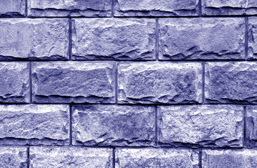 Obraz premium Decorative brick wall in blue color.