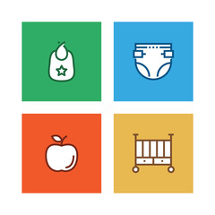 BABY LINE ICON SET
