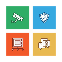 CYBER SECURITY LINE ICON SET