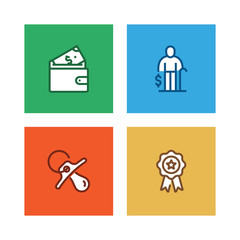 EMPLOYEE BENEFITS LINE ICON SET