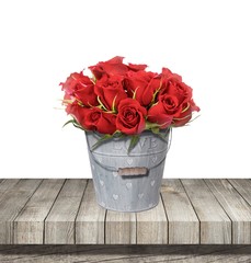 red rosses cup illustration