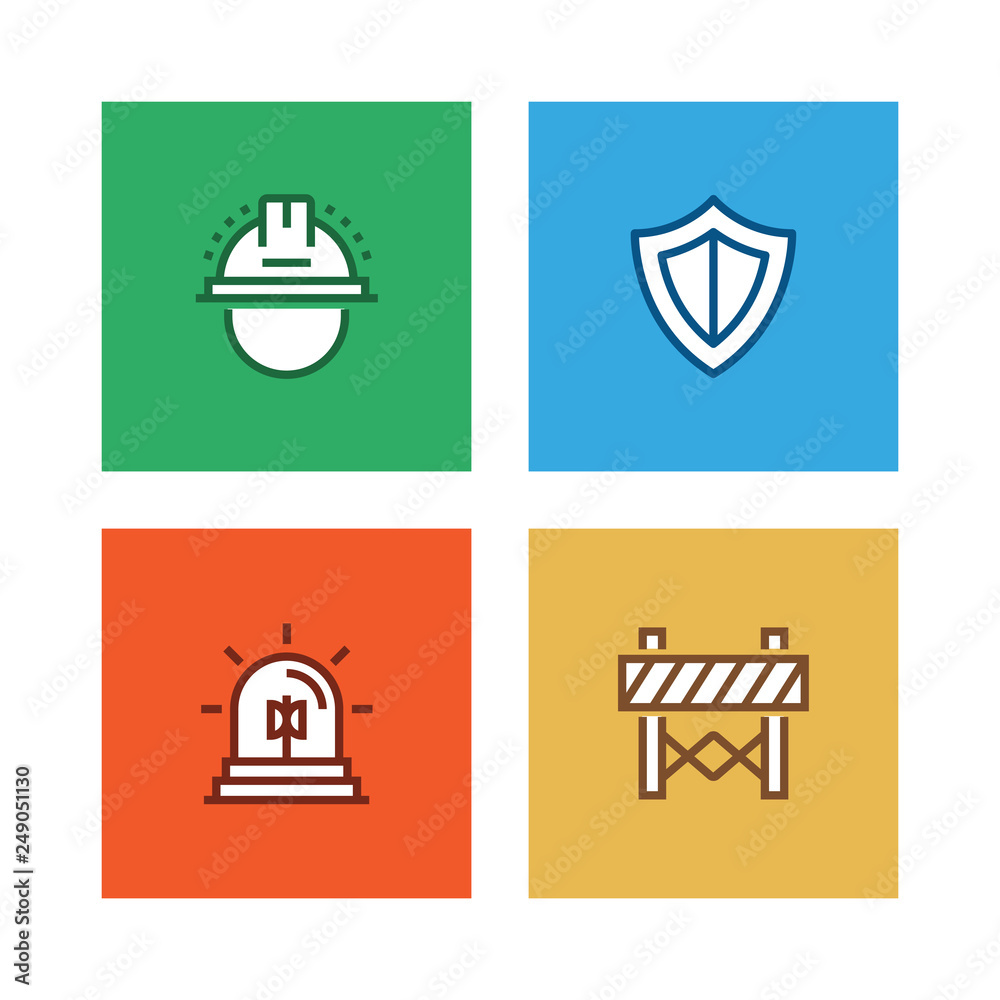 Sticker WORK SAFETY LINE ICON SET