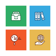 WORKFLOW AND BUSINESS LINE ICON SET