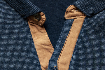 collar dark blue sweaters