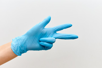 Doctor hand gloves