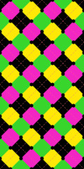 Seamless repeating background of squares and dashed lines