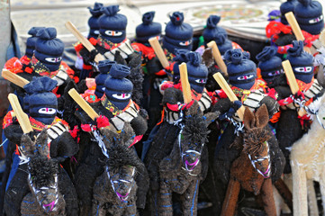Zapatista Marcos dolls for sale in San Cristobal de las Casas, Chiapas, Mexico. - 249056923