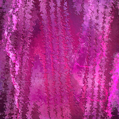 Abstract hand-drawn textured background of bright lilac, violet color, with waves divorces, curls.