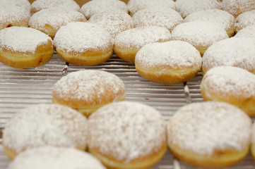 fresh donuts background