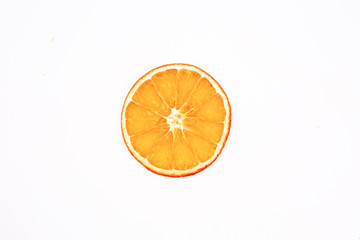 Dried orange fruit, isolated, food concept photo.