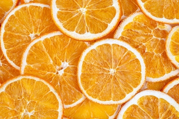 Dried orange fruit, isolated, food concept photo.