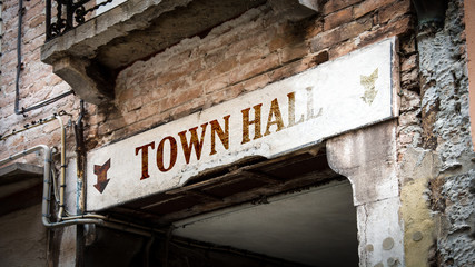 Sign 383 - TOWN HALL