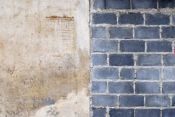 old wall cement and block