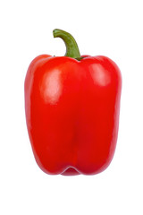 Red pepper on a white isolated background.