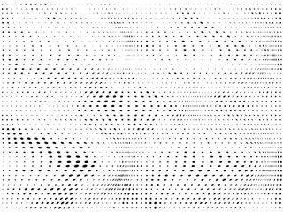 Halftone gradient pattern. Abstract halftone dots background. Monochrome dots pattern. Grunge wave texture. Pop Art Comic small dots. Twisted dots. Design for presentation, report, flyer, cover