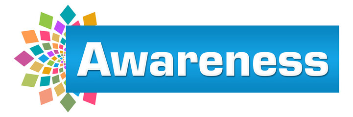 Awareness Colorful Squares Circular Bar 