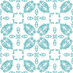 Portuguese azulejo ceramic tile pattern.