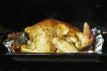 rosy tasty chicken, baked in the oven