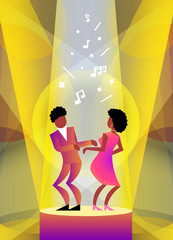 couple dancing on the dance floor