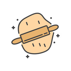 Pastry outline icon on white background for graphic and web design, Modern simple vector sign. Internet concept. Trendy symbol for website design web button or mobile app